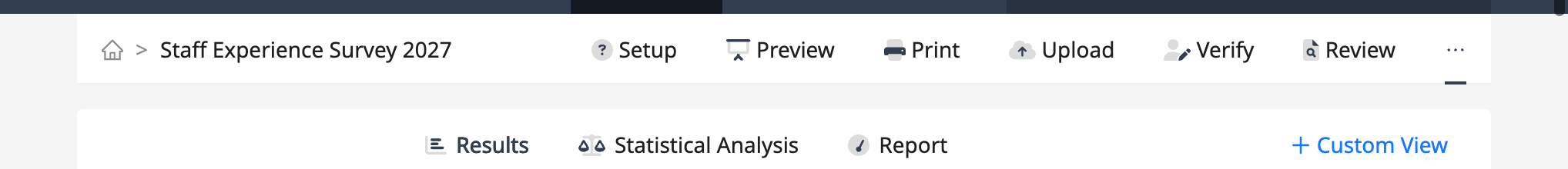Analysis tabs