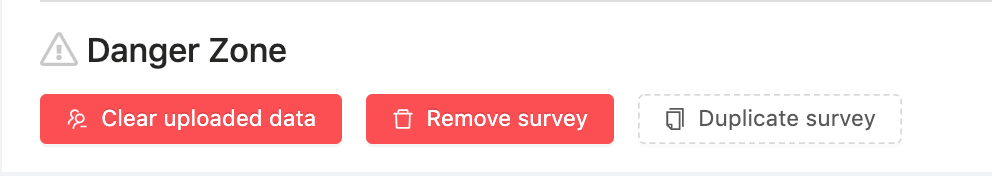 Delete Survey