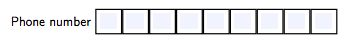 Number digits question type