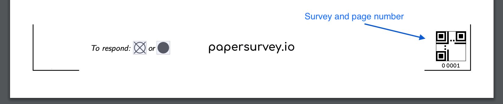 Survey footer