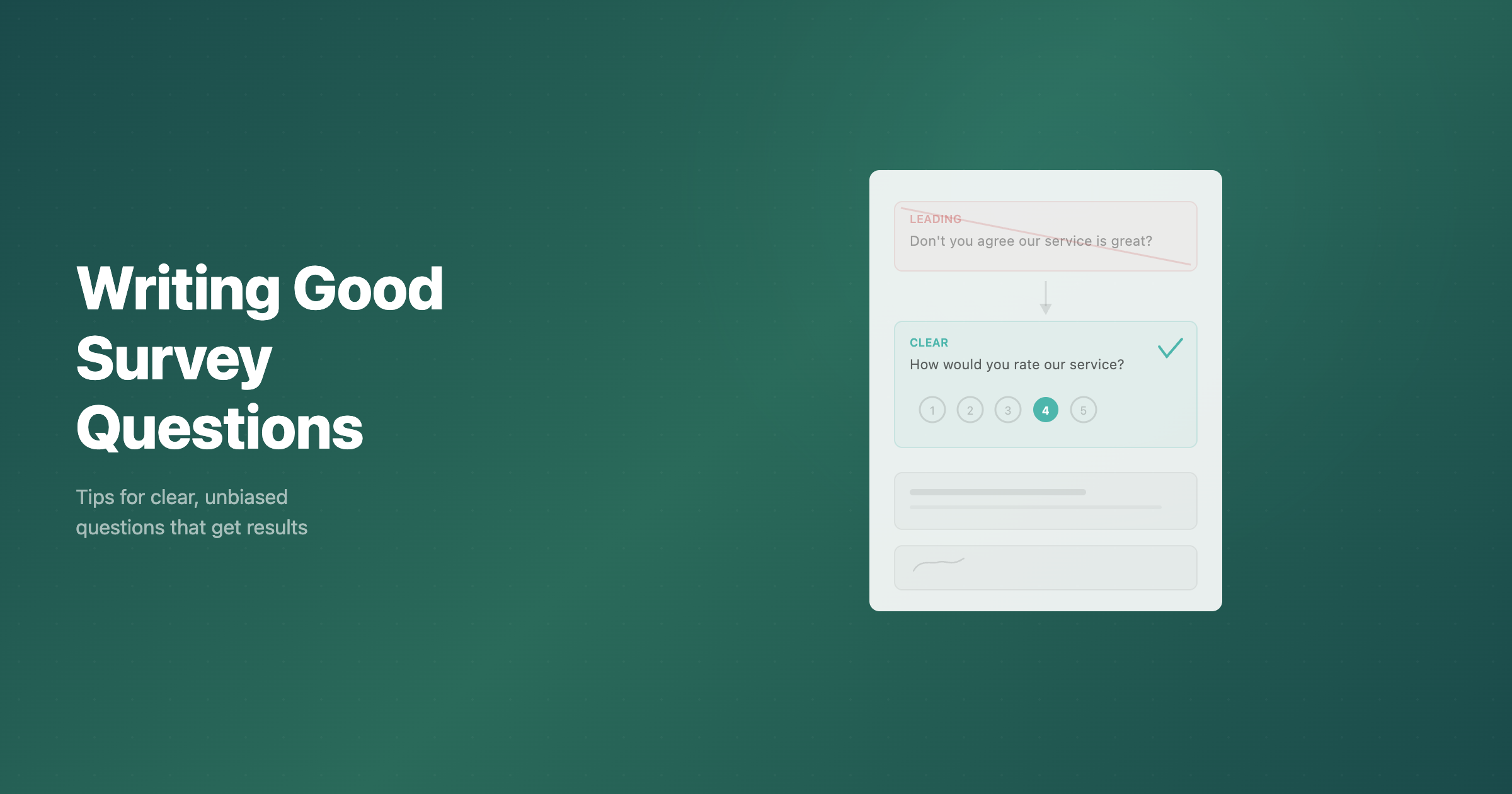 How to write good survey questions