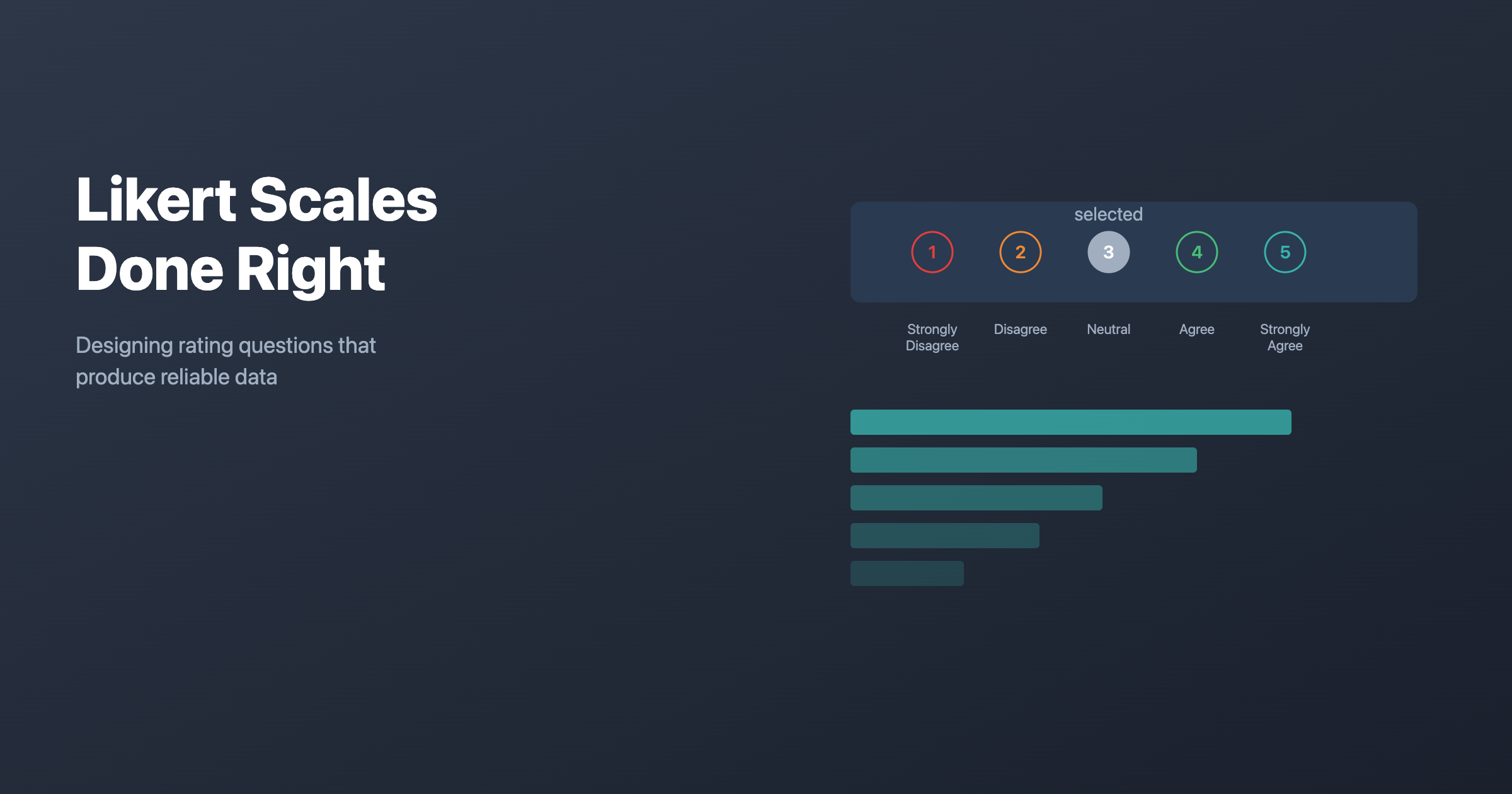 Likert Scales: Designing Rating Questions That Produce Reliable Data