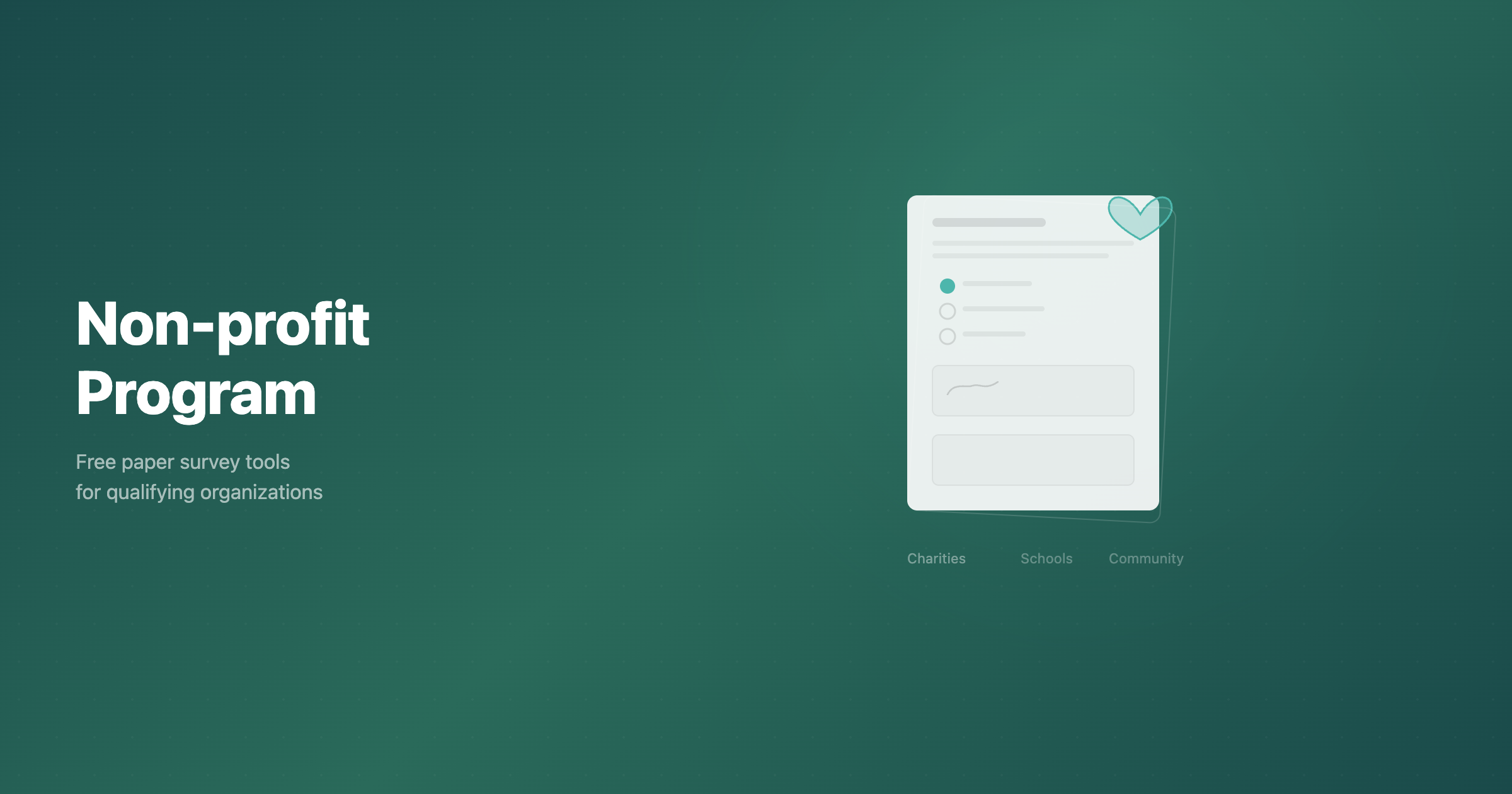 Non-profit sponsorships