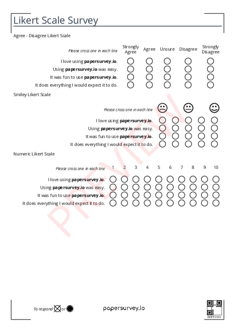research survey paper template