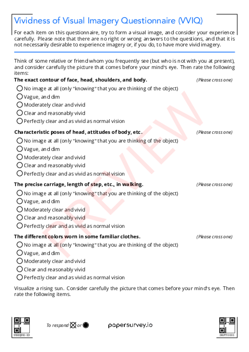 research survey paper template