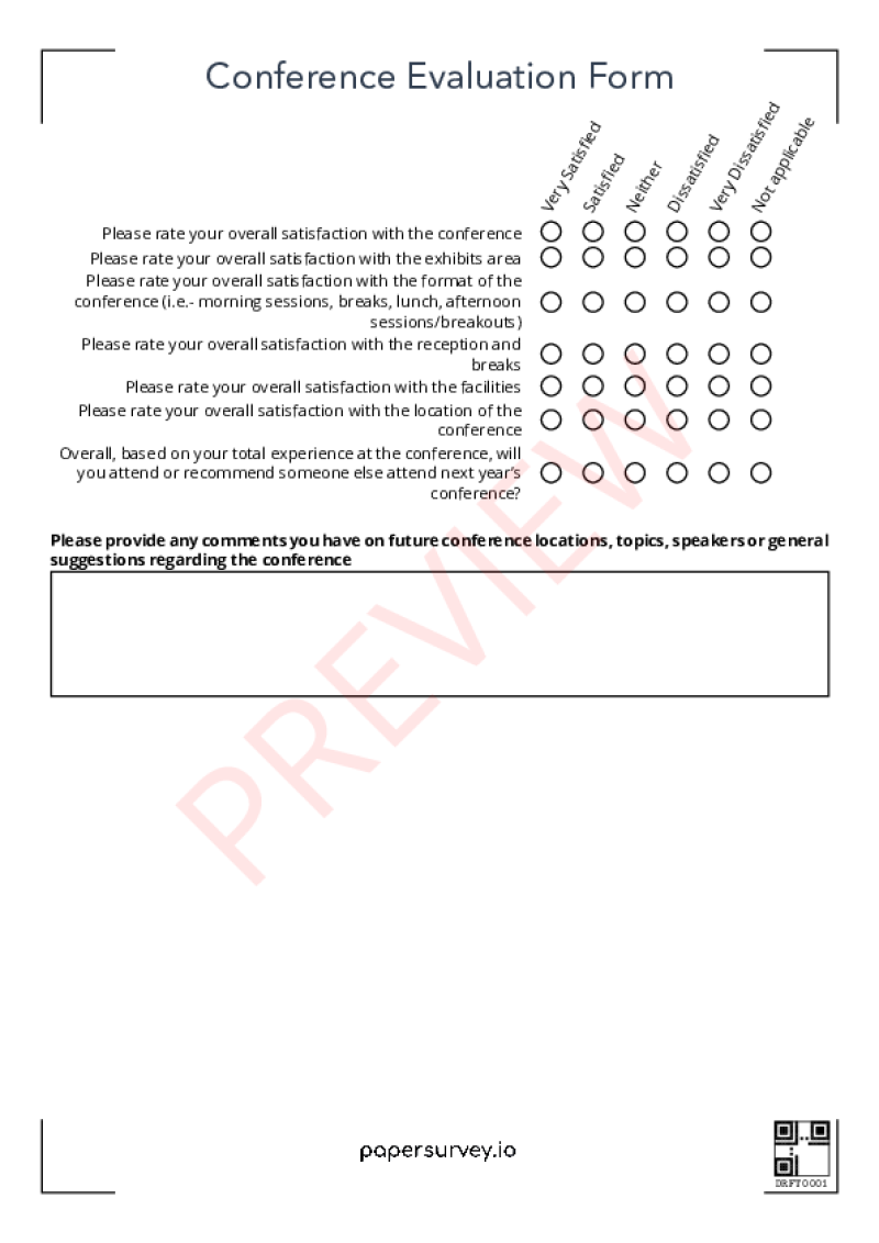 Paper Survey Templates Papersurvey Io