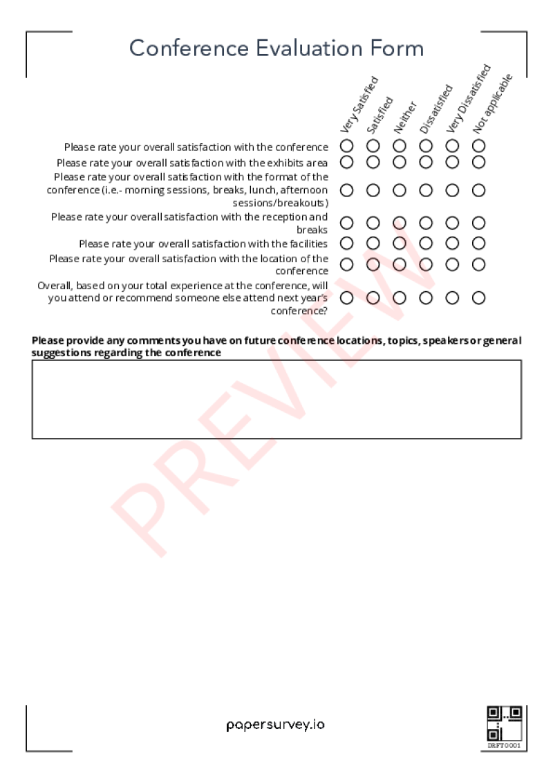 research survey paper template