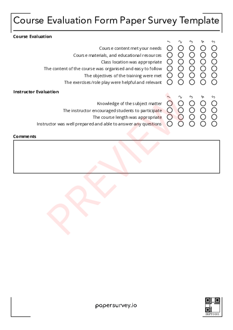 research survey paper template