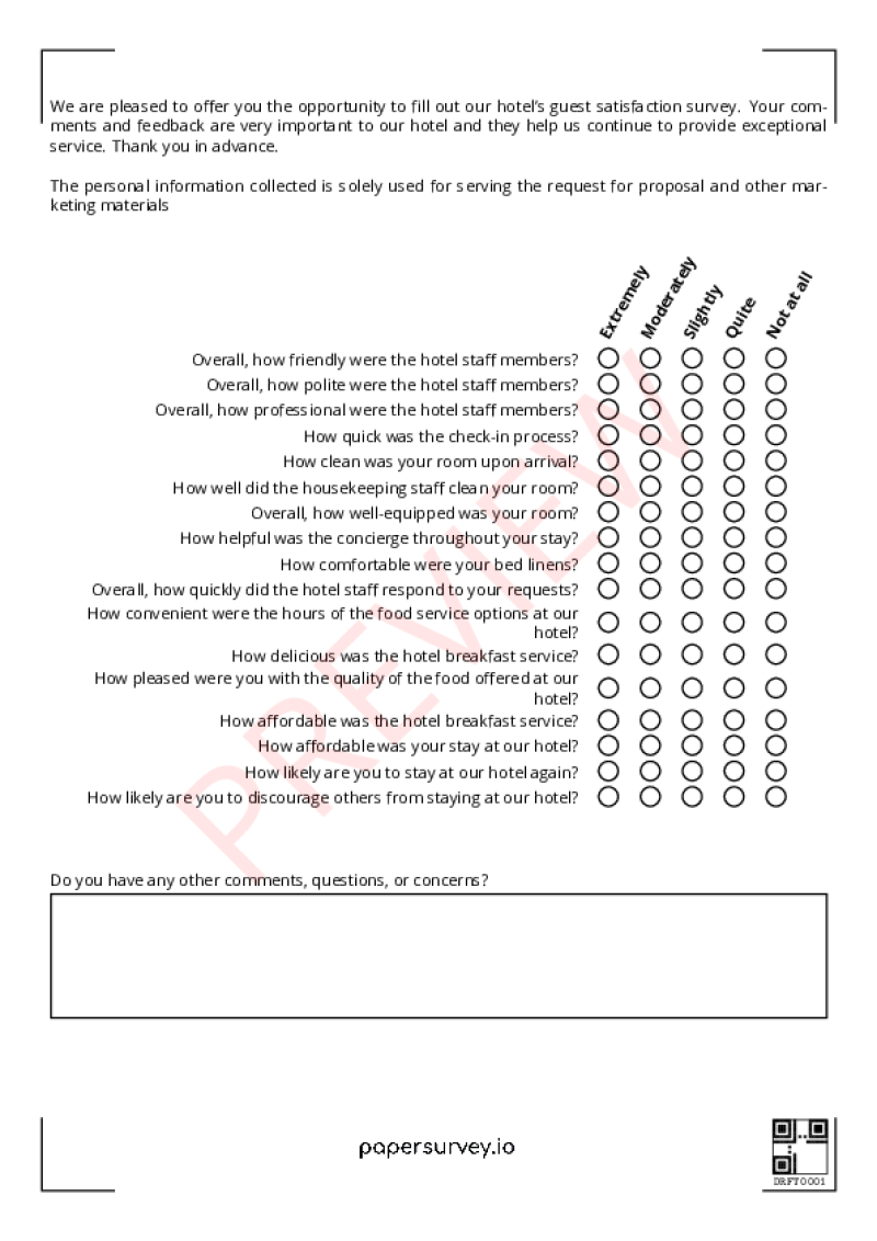 research survey paper template