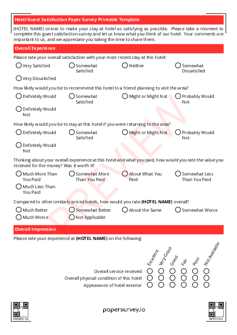 research survey paper template