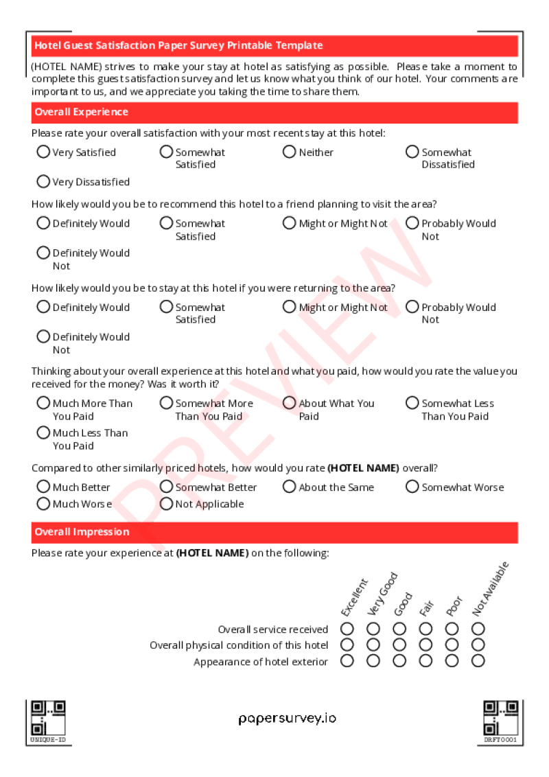 Paper survey templates PaperSurvey.io