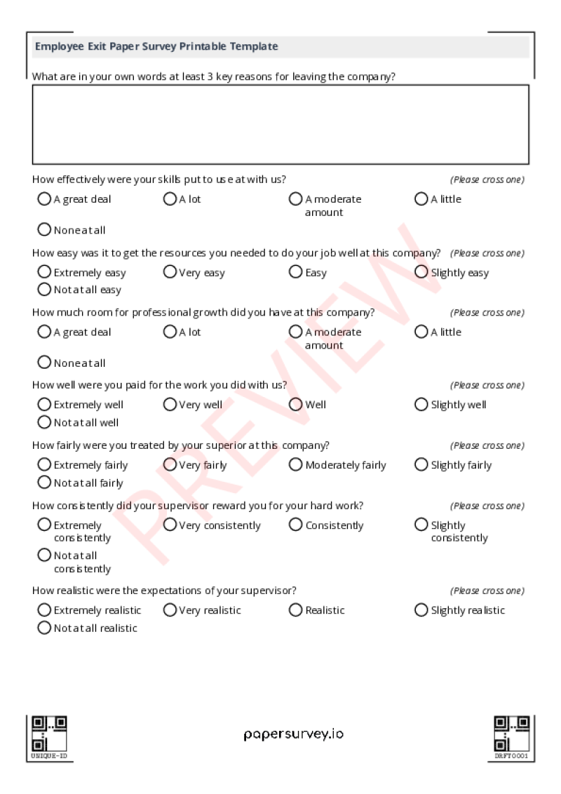 Survey Template Printable from www.papersurvey.io