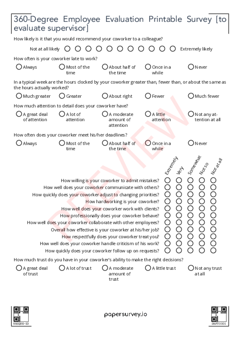 research survey paper template