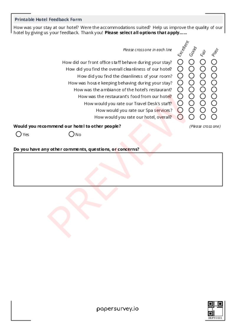 Paper Survey Templates Papersurvey Io