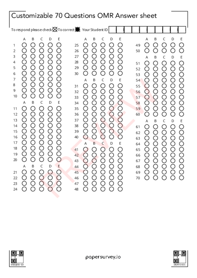 Paper Survey Templates Papersurvey Io